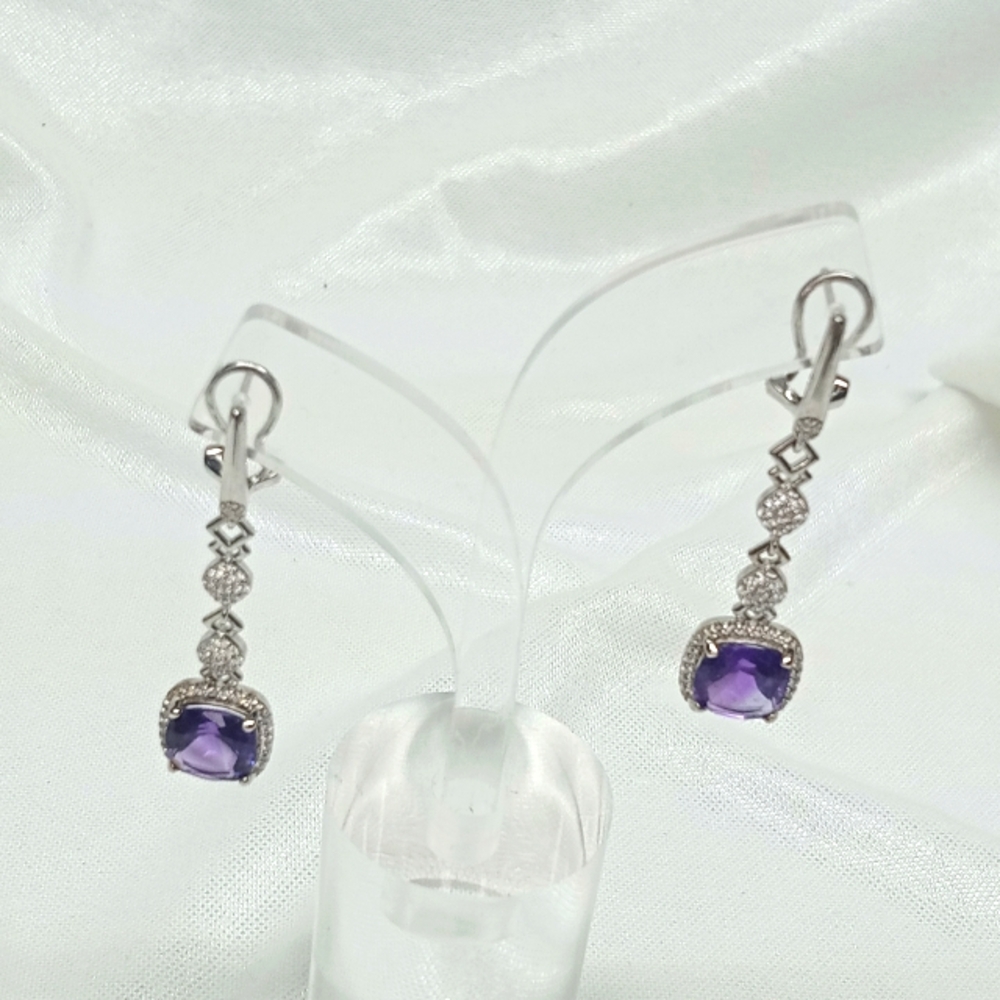 Amethyst earrings